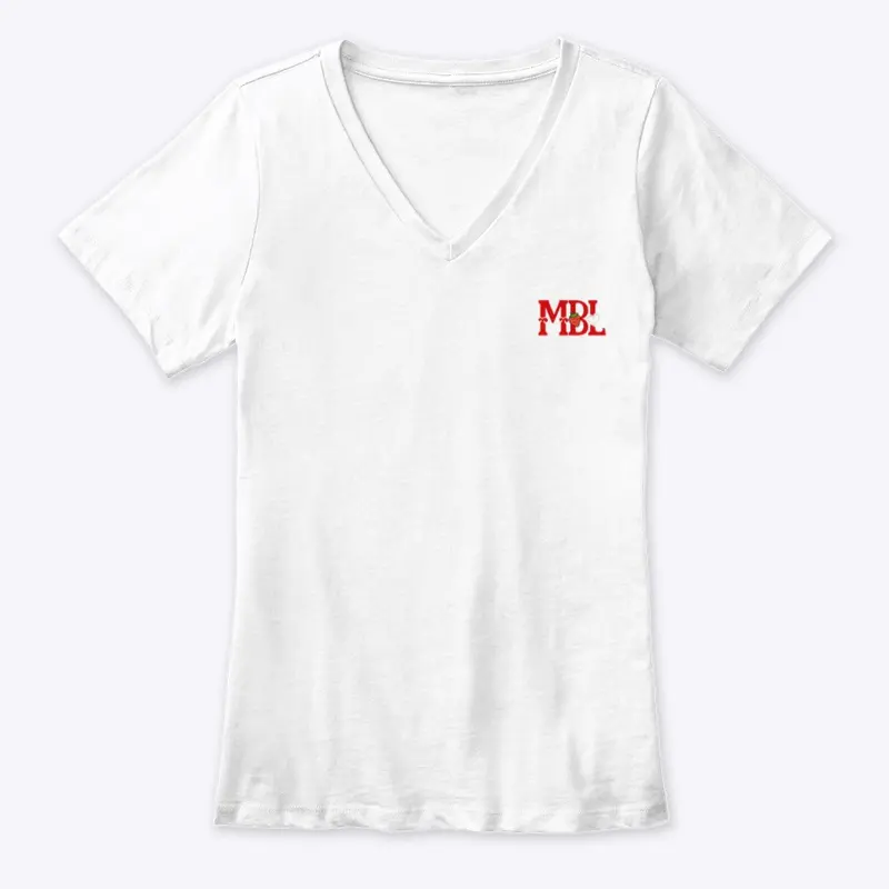 Women's Premium V-Neck Tee - MBL