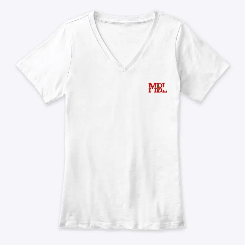 Women's Premium V-Neck Tee - MBL